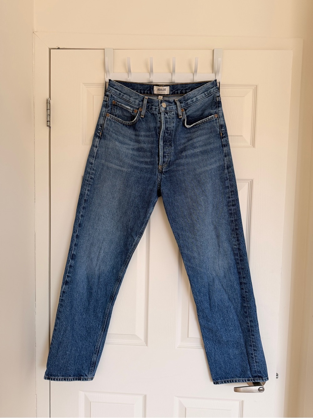 90’s Agolde Blue High-Rise Straight Jeans